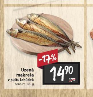Billa Uzená makrela nabídka