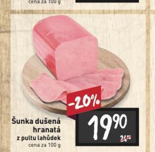 Billa Šunka dušená hranatá nabídka