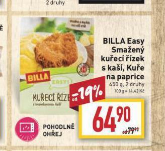 Billa Billa easy kuře na paprice nabídka