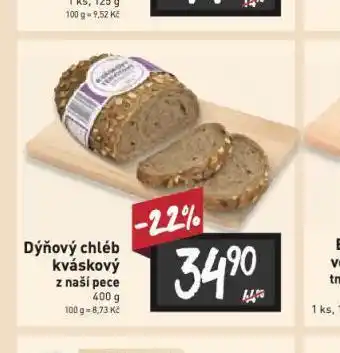 Billa Dýňo vý chléb kváskový nabídka