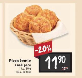 Billa Pizza žemle nabídka