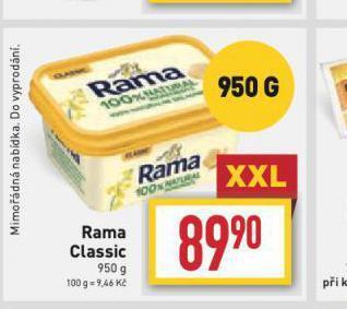 Billa Rama classic nabídka