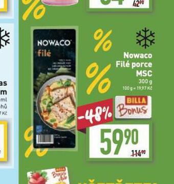 Billa Nowaco filé porce msc nabídka