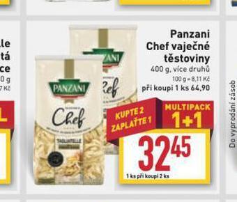 Billa Panzani chef vaječné těstoviny nabídka
