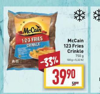 Billa Mccain 123 fries crinkle nabídka