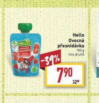 Billa Hello ovocná přesnídávka nabídka