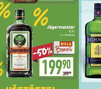 Billa Jägermeister nabídka