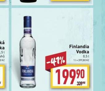 Billa Finlandia vodka nabídka