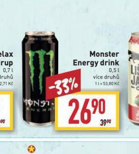 Billa Monster energy drink nabídka