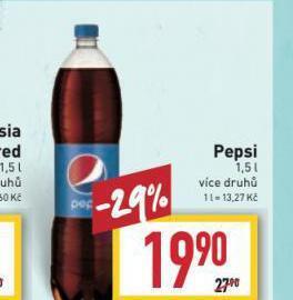 Billa Pepsi 1,5l nabídka