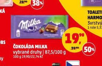 Penny Market Milka čokoláda nabídka