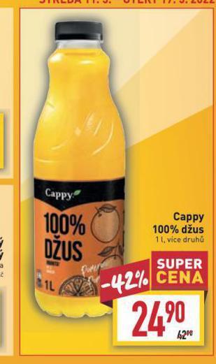 Billa Cappy 100% džus nabídka