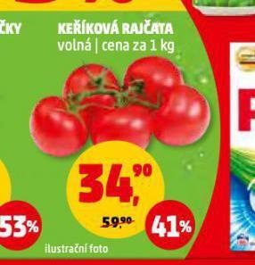 Penny Market Keříková rajčata nabídka