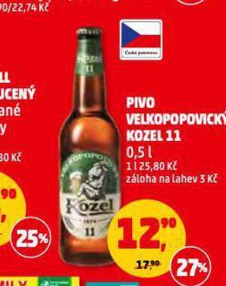 Penny Market Pivo velkopopovický kozel 11 nabídka
