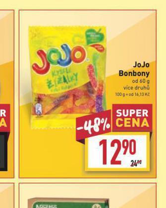 Billa Jojo bonbony nabídka