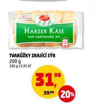 Penny Market Tvarůžky zrající sýr nabídka