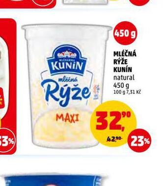 Penny Market Mléčná rýže kunín nabídka