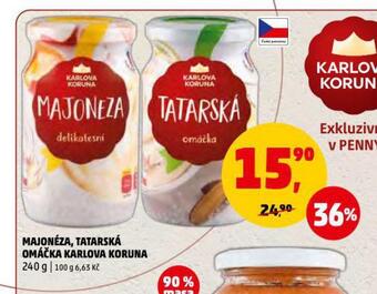 Penny Market Majonéza, tatarská omáčka karlova koruna nabídka