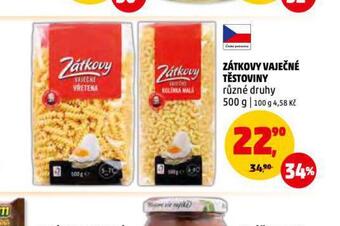 Penny Market Zátkovy vaječné těstoviny nabídka