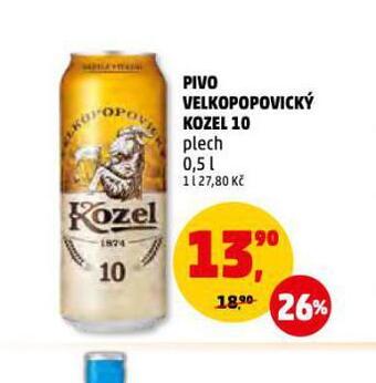 Penny Market Pivo velkopopovický kozel 10 nabídka