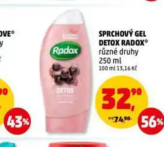 Penny Market Radox detox sprchový gel nabídka