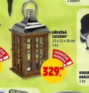 Penny Market Dřevěná lucerna nabídka