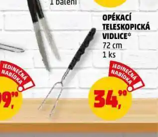 Opékací teleskopická vidlice