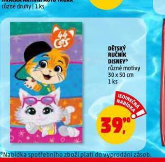 Penny Market Dětský ručník disney nabídka