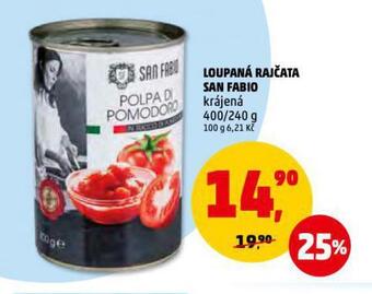 Penny Market Loupaná rajčata san fabio nabídka