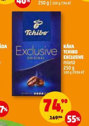 Penny Market Káva tchibo exclusive mletá nabídka
