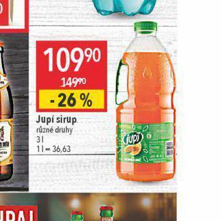 Globus Jupí sirup nabídka