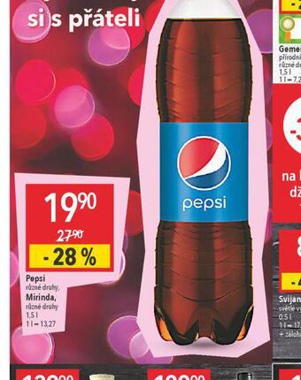 Globus Pepsi, mirinda nabídka