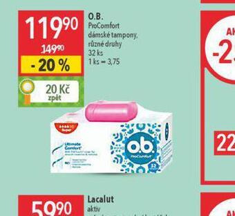 Globus O.b. dámské tampony nabídka