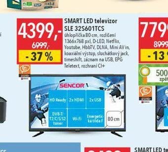 Globus Smart led televizor sencor 80 cm nabídka