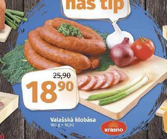 Coop Valašská klobása nabídka