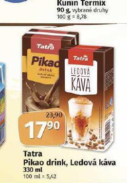 Coop Tatra pikao drink, ledová káva nabídka