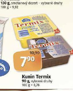 Coop Kunín termix nabídka