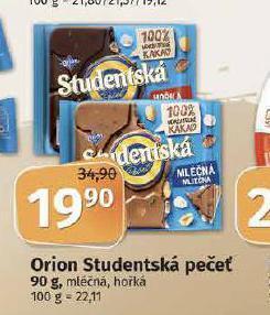Coop Orion studentská pečeť nabídka