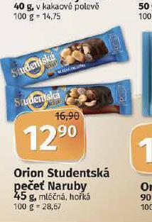Coop Orion studentská pečeť naruby nabídka