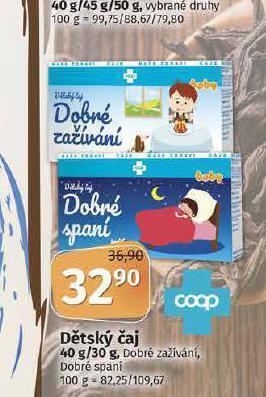 Coop Dětský čaj nabídka