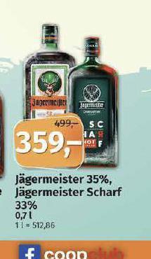 Coop Jägermeister nabídka