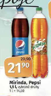 Coop Mirinda, pepsi nabídka