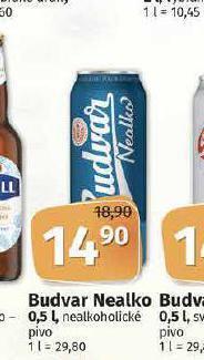Coop Pivo budvar nealko nabídka