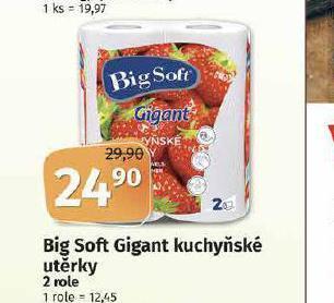 Coop Big soft kuchyňské utěrky nabídka