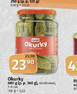 Coop Okurky nabídka