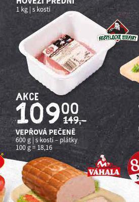 Terno Vepřová pečeně s kostí - plátky nabídka