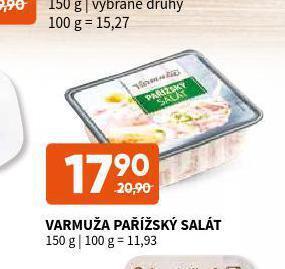 Terno Varmuža pařížský salát nabídka