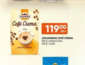Terno Jihlavanka café crema zrnková káva nabídka