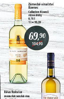 Globus Zámecké vinařství bzenec nabídka