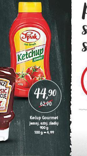 Globus Kečup gourmet nabídka